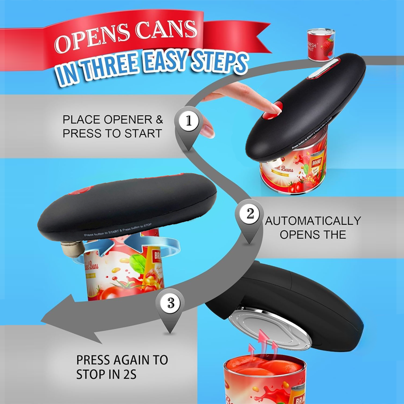 Effortless One-Touch Electric Can Opener